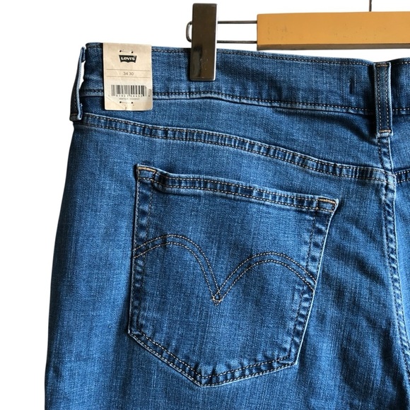Levi’s Mid-Rise Boyfriend Jeans Size 34 Lapis Gem Medium Wash NWT NEW - Picture 10 of 16